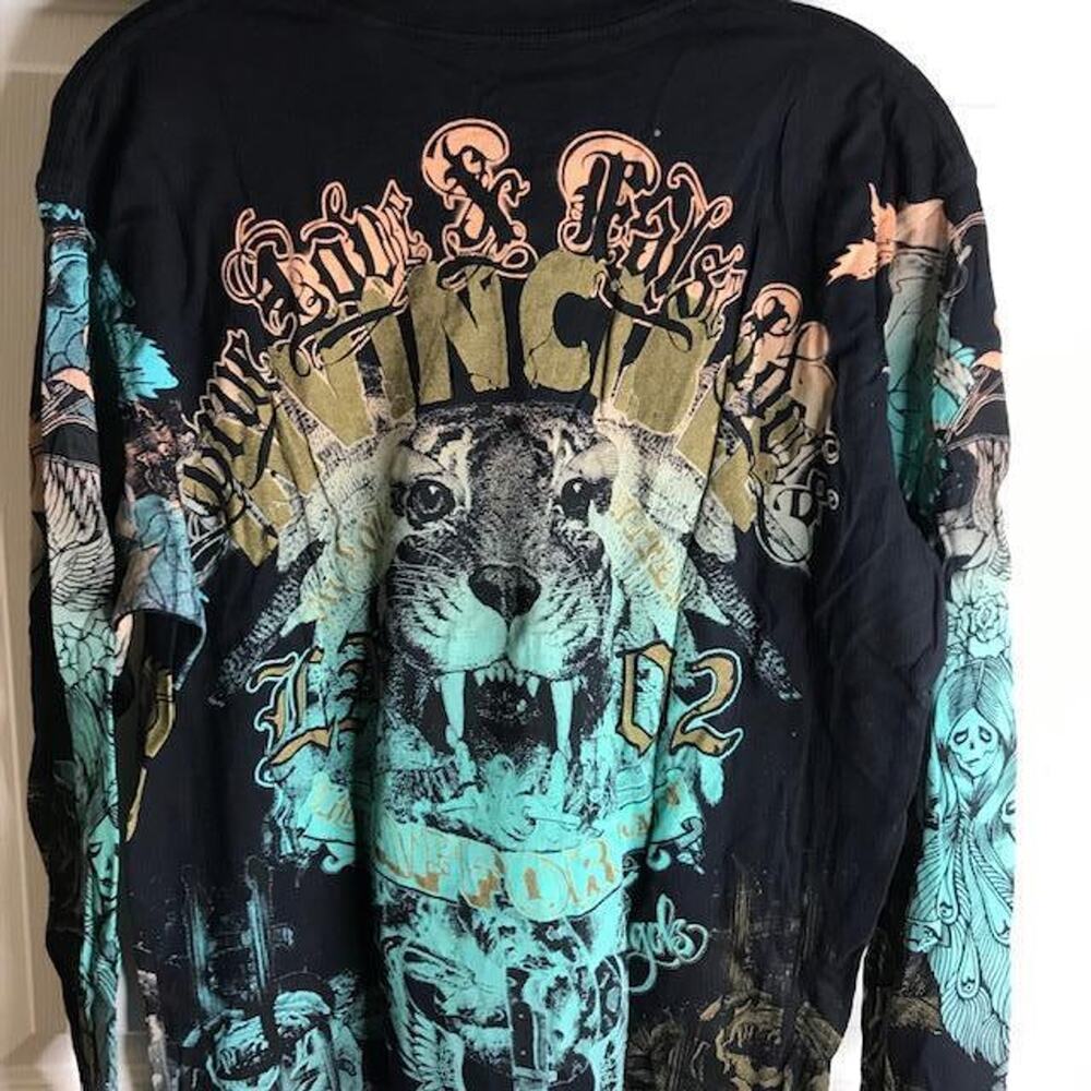 True Love & False Idols Long Sleeve T-Shirt Black Street NEW ~ Size L - Picture 4 of 6
